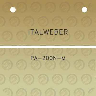 italweber-pa-200n-m