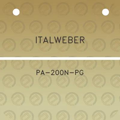 italweber-pa-200n-pg