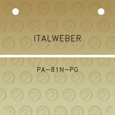 italweber-pa-81n-pg