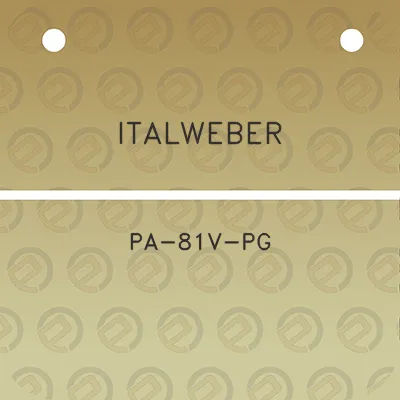 italweber-pa-81v-pg