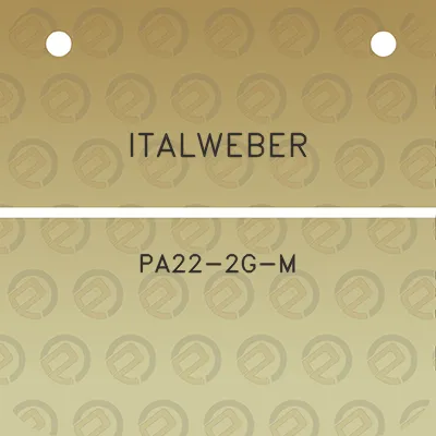 italweber-pa22-2g-m