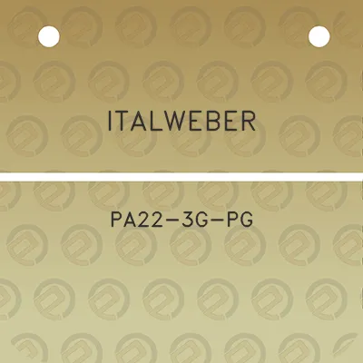 italweber-pa22-3g-pg