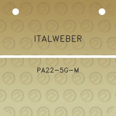 italweber-pa22-5g-m