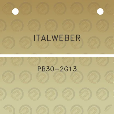 italweber-pb30-2g13