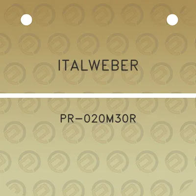 italweber-pr-020m30r