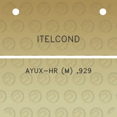 itelcond-ayux-hr-m-929