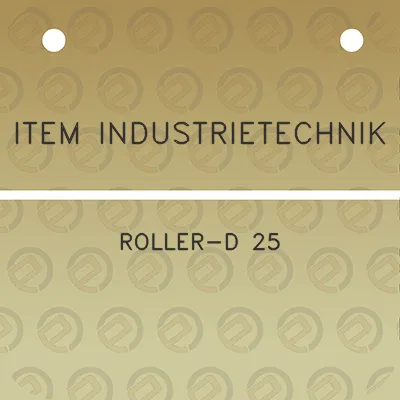 item-industrietechnik-roller-d-25