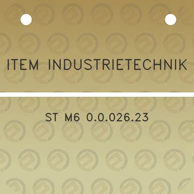 item-industrietechnik-st-m6-0002623