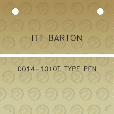 itt-barton-0014-1010t-type-pen