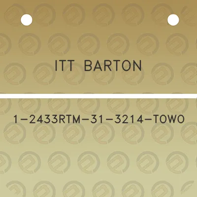 itt-barton-1-2433rtm-31-3214-towo