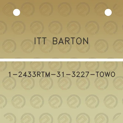 itt-barton-1-2433rtm-31-3227-towo