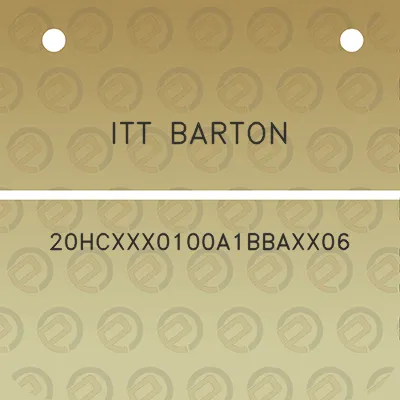 itt-barton-20hcxxx0100a1bbaxx06