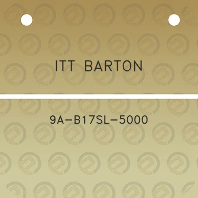 itt-barton-9a-b17sl-5000