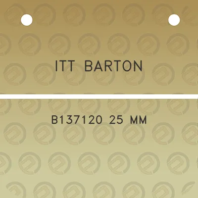 itt-barton-b137120-25-mm