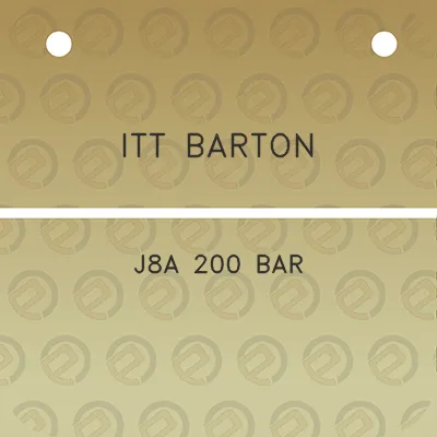 itt-barton-j8a-200-bar