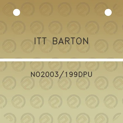 itt-barton-no2003199dpu