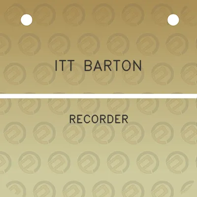 itt-barton-recorder