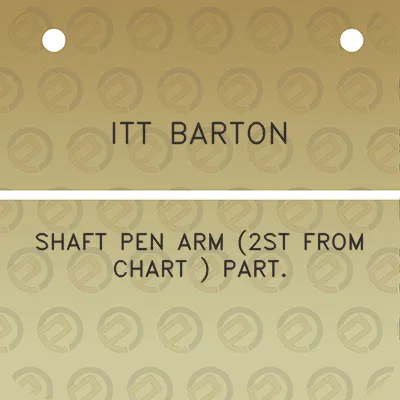 itt-barton-shaft-pen-arm-2st-from-chart-part