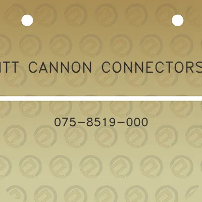 itt-cannon-connectors-075-8519-000