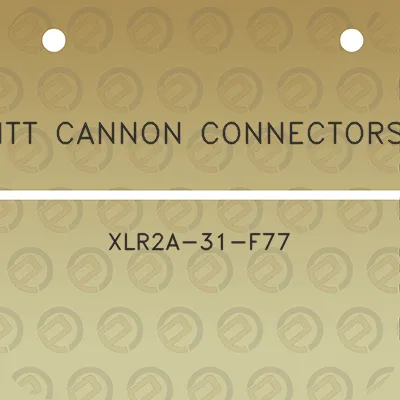 itt-cannon-connectors-xlr2a-31-f77