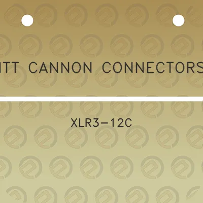 itt-cannon-connectors-xlr3-12c