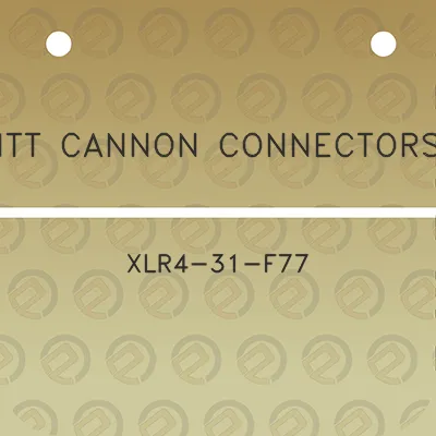 itt-cannon-connectors-xlr4-31-f77