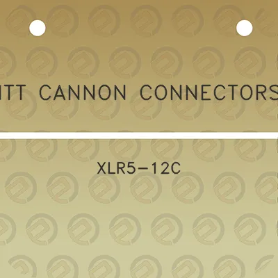 itt-cannon-connectors-xlr5-12c