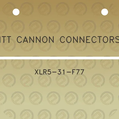 itt-cannon-connectors-xlr5-31-f77