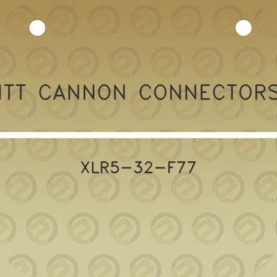 itt-cannon-connectors-xlr5-32-f77