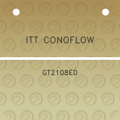 itt-conoflow-gt2108ed