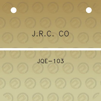 jrc-co-jqe-103