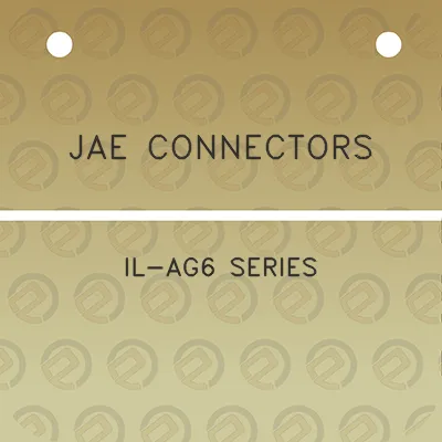 jae-connectors-il-ag6-series