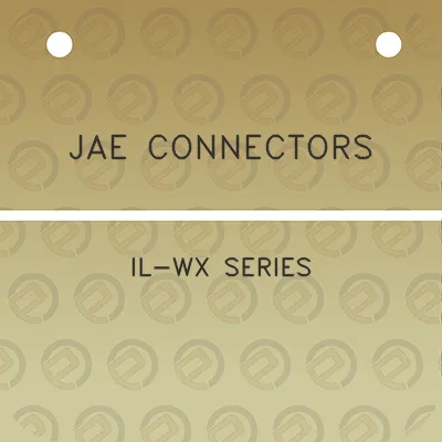 jae-connectors-il-wx-series