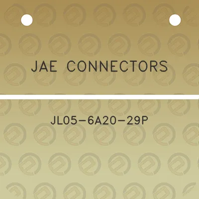 jae-connectors-jl05-6a20-29p