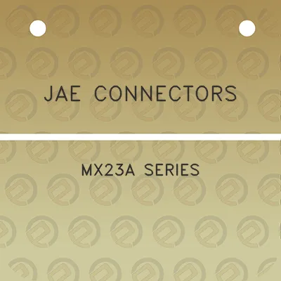 jae-connectors-mx23a-series