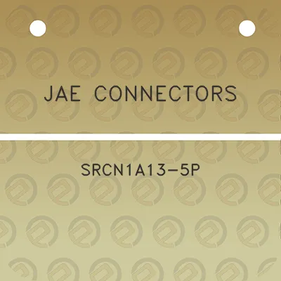 jae-connectors-srcn1a13-5p