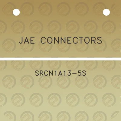 jae-connectors-srcn1a13-5s