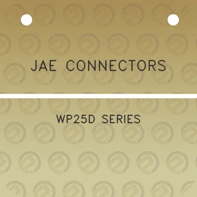 jae-connectors-wp25d-series