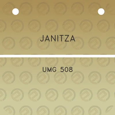 janitza-umg-508