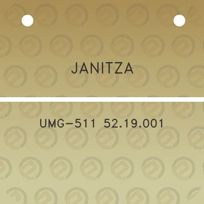 janitza-umg-511-5219001