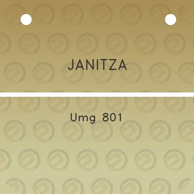 janitza-umg-801