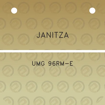 janitza-umg-96rm-e