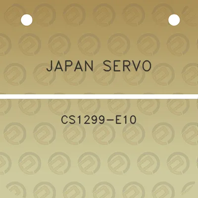 japan-servo-cs1299-e10