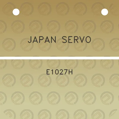 japan-servo-e1027h