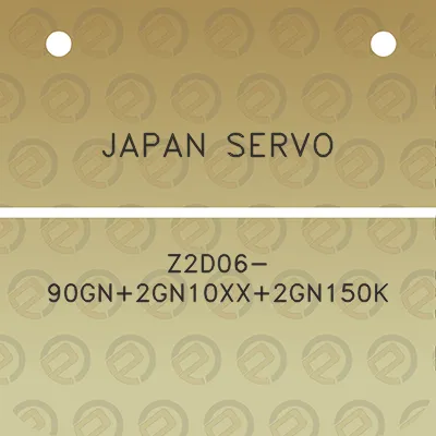 japan-servo-z2d06-90gn2gn10xx2gn150k