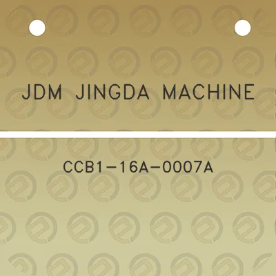 jdm-jingda-machine-ccb1-16a-0007a