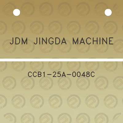 jdm-jingda-machine-ccb1-25a-0048c