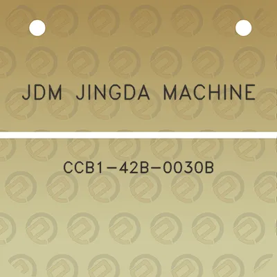 jdm-jingda-machine-ccb1-42b-0030b