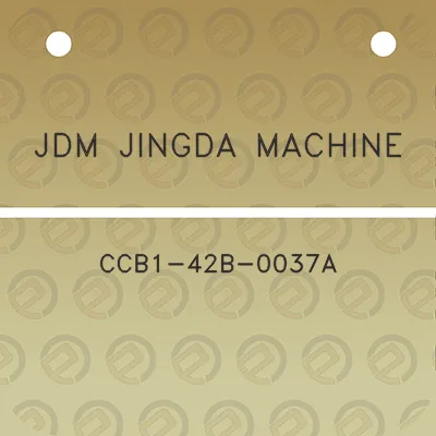 jdm-jingda-machine-ccb1-42b-0037a