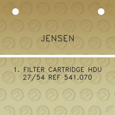 jensen-1-filter-cartridge-hdu-2754-ref-541070